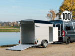 Debon Kofferanhänger Cargo  H:190cm 1,3t|Alu|Polybug|Tür|schwarz-Neu