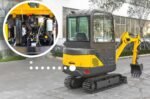 Minibagger „Bobmaster Premium“ – Diesel, 1200 kg mit Knickarm + Joystick-Steuerung-Neu – Bild 11