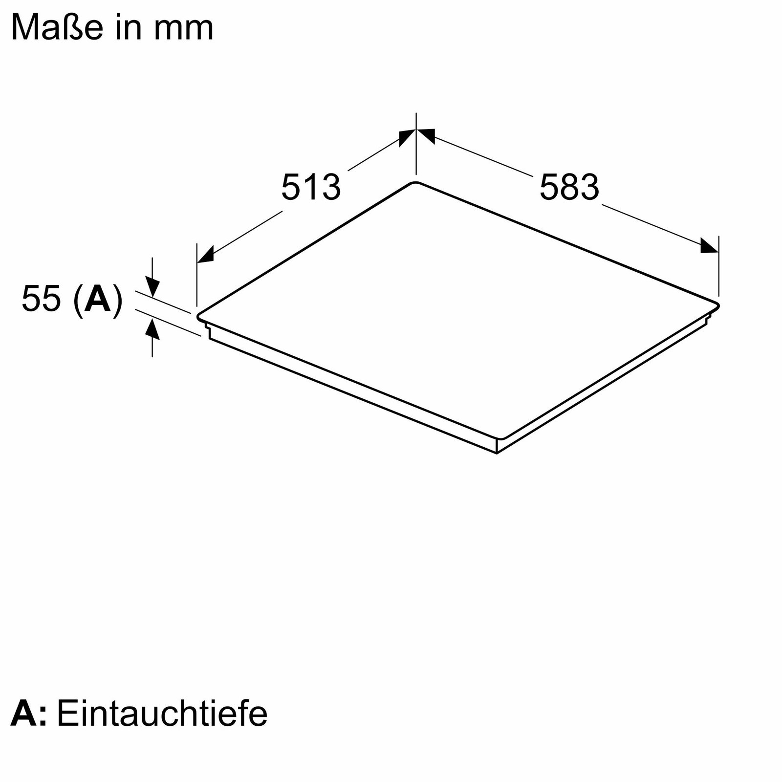 EH645HFB1E_Einbauzeichnung_4000x4000px_6.jpg Siemens EH645HFB1E Induktionskochfeld autark aufliegender Einbau WLAN Standardbreite 60 – Bild 1