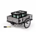 Roland Carrie M.e. mit Bordwand Fahrrad Lasten-Fahrradanhänger – Grau – Bild 2