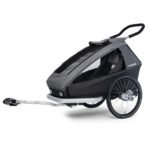 Croozer Kid Keeke 1 Kinder-Fahrradanhänger – Mountain grey – Bild 2