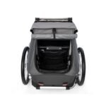 Croozer Kid Keeke 1 Kinder-Fahrradanhänger – Mountain grey – Bild 5