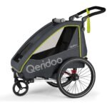 Qeridoo QUPA 1 (2023) Fahrradanhänger für Kinder – Lime – Lime