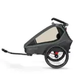 Qeridoo Kidgoo2 Kinder-Fahrradanhänger (2023) – Ivy Green – Ivy Green – Bild 2
