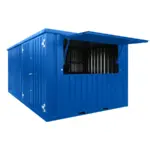 Bar Container 3×4 XL Meter Blau RAL 5015-Neu