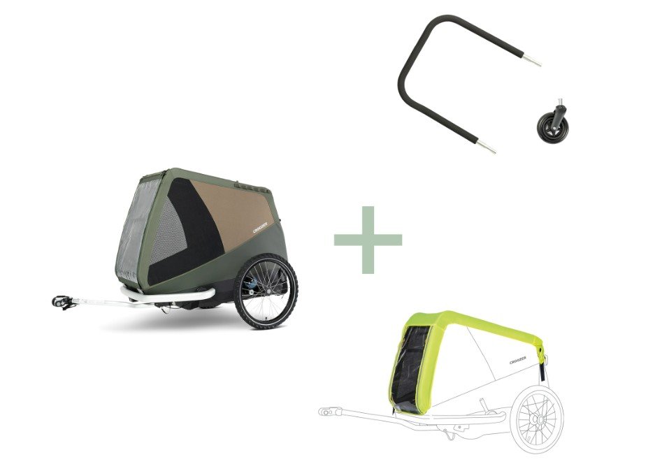 HZHZ.jpg Croozer Flex & Go – Dog Tammo Hundeanhänger – Vorteilspaket – Bild 1