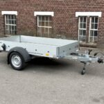 Humbaur HA 132513 Multi Tieflader 1300kg 251x131x30cm mit Bordwänden und Radstoßdämpfern