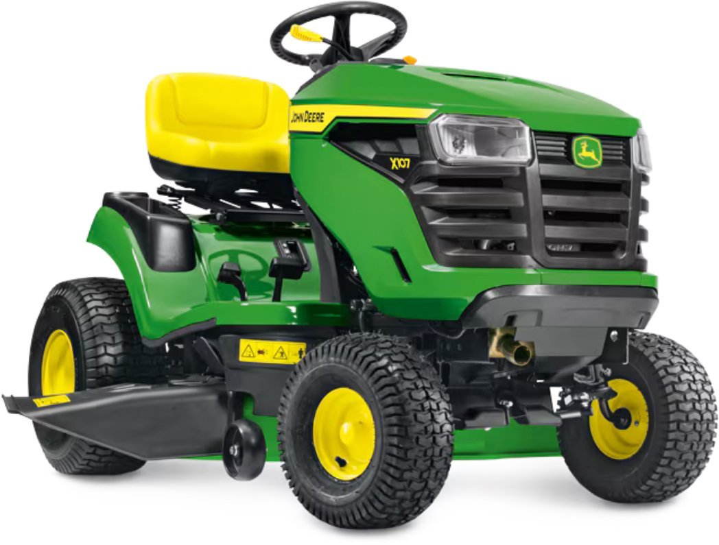 John_Deere_X107_20250212_67329cc7-7ca8-4c9e-9295-9d4c9c289cc0.jpg John Deere Rasentraktor X107 – Bild 1