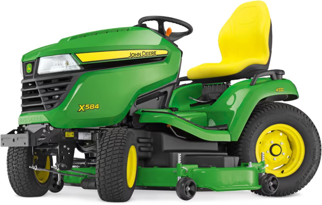 John_Deere_X584_mit_137_cm_Accel_Deep_Maehwerk.jpg John Deere Rasentraktor X584 mit 137 cm Accel Deep Mähwerk – Bild 1