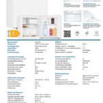Exquisit KB45-0-011E – Kompakter Mini Kühlschrank, 45 Liter, Energieeffizienzklasse E, weiß
