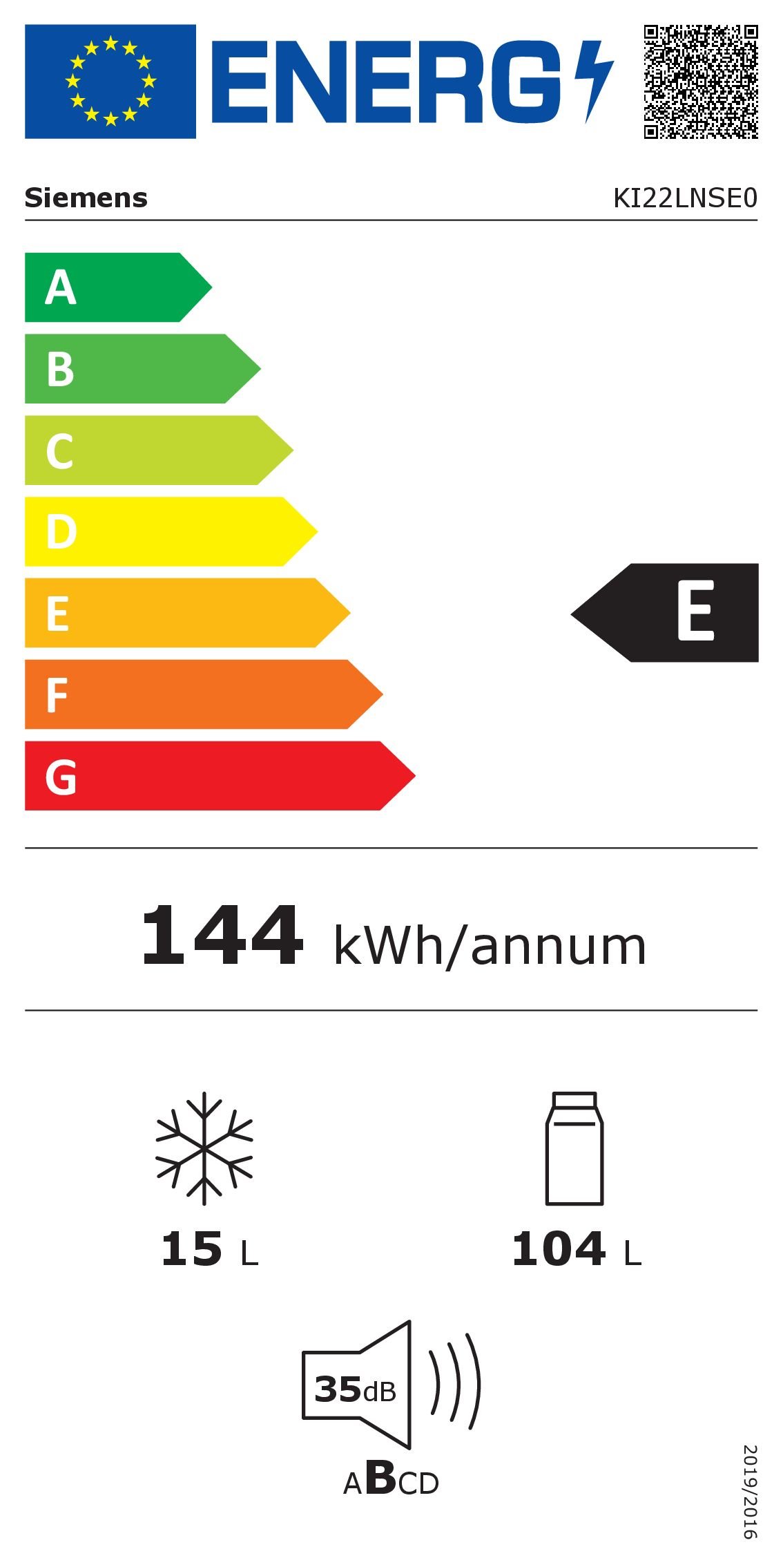 KI22LNSE0_Energie20Label2028ab2001_03_2129_4000x4000px_12.jpg Siemens KI22LNSE0 iQ100 Einbau-Kühlschrank mit Gefrierfach – Bild 1