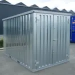 Lagercontainer 3×2 Meter Galvanisiert Doppeltüren Kurze Seite-Neu – Bild 3