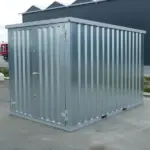 Lagercontainer 3×2 Meter Galvanisiert Doppeltüren Kurze Seite-Neu – Bild 4
