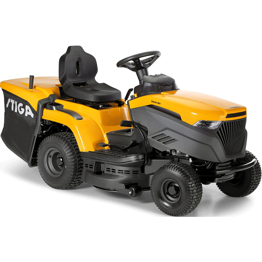 Stiga_Estate_384_.png Stiga Rasentraktor Estate 384 mit Mulchkit – Modell 2025-Neu – Bild 1