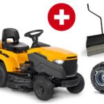 Stiga Rasentraktor Estate 598 – Winterpaket mit Schneeschild und Schneeketten-Neu