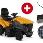 Stiga Rasentraktor Estate 792 W – Winterpaket mit Schneeschild und Schneeketten