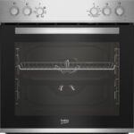 Beko BBUE12020X Einbauherdset: Glaskeramik-Kochfeld mit Edelstahlrahmen