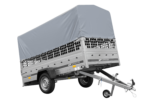 1-Achs-Anhänger GARDEN TRAILER 264 KIPP mit Laubgitteraufsatz, grauer Hochplane, Hochspriegel und Stützrad – Bild 7