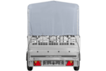 1-Achs-Anhänger GARDEN TRAILER 264 KIPP mit Laubgitteraufsatz, grauer Hochplane, Hochspriegel und Stützrad – Bild 5