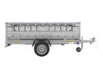 Anhänger 264×150 UNITRAILER GARDEN 265 KIPP mit Gitterwänden, H-0-Rahmen und grauer Plane – Bild 7