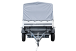 Anhänger Pkw 230×125 Garden Trailer 230 KIPP Unitrailer 750 kg mit Stützrad, Hochplane und Hochspriegel-Neu – Bild 7