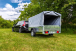 Anhänger Pkw 230×125 Garden Trailer 230 KIPP Unitrailer 750 kg mit Stützrad, Hochplane und Hochspriegel – Bild 4