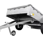 Anhänger für Pkws Garden Trailer 201 KIPP 200×125 cm 750 kg [mit Flachplane, Stützrad und Flachplaneträger]-Neu