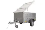 Anhänger mit Deckel Garden Trailer 200 KIPP 200×106 cm 750 kg-Neu – Bild 3