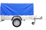 Anhänger mit Plane Garden Trailer 201 KIPP [mit Stützrad, blauer Hochplane und Hochspriegel]-Neu – Bild 3