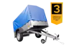 Anhänger mit Plane Garden Trailer 201 KIPP [mit Stützrad, blauer Hochplane und Hochspriegel]-Neu – Bild 2