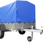 Anhänger mit Plane Garden Trailer 201 KIPP [mit Stützrad, blauer Hochplane und Hochspriegel]-Neu