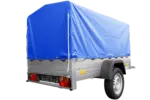 Anhänger mit Plane Garden Trailer 201 KIPP [mit Stützrad, blauer Hochplane und Hochspriegel]-Neu – Bild 4