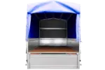 Anhänger mit Plane Garden Trailer 201 KIPP [mit Stützrad, blauer Hochplane und Hochspriegel]-Neu – Bild 6