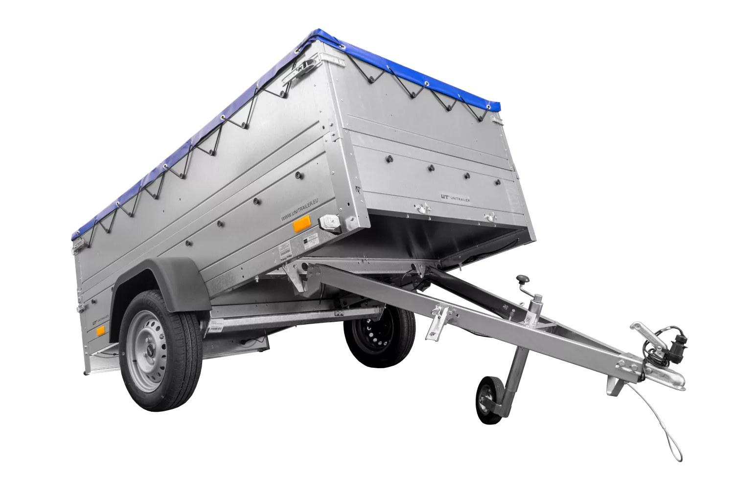 ger_pl_Anhanger-mit-faltbarer-Deichsel-GARDEN-TRAILER-230-KIPP-mit-zusatzlichen-Bordwanden-Stutzrad-und-blauer-Flachplane-4517_3.webp Anhänger mit faltbarer Deichsel Garden Trailer 230 KIPP mit zusätzlichen Bordwänden, Stützrad und blauer Flachplane-Neu – Bild 1