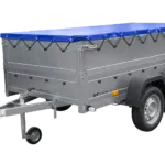 Anhänger mit zwei Achsen Garden Trailer 264/2 KIPP inkl. zusätzliche Bordwände und Flachplane-Neu