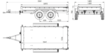 Der Anhänger Garden Trailer 264/2 KIPP MIT STÜTZRAD, H-1100-HOCHSPRIEGEL UND GRAUER PLANE – Bild 2