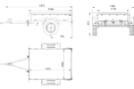 Einachsanhänger 150×106 UNITRAILER GARDEN 150 KIPP mit BIS-Seitenwänden und Aluminiumabdeckung – Bild 2