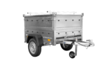 Einachsanhänger 150×106 UNITRAILER GARDEN 150 KIPP mit BIS-Seitenwänden und Aluminiumabdeckung