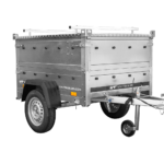 Einachsanhänger 150×106 UNITRAILER GARDEN 150 KIPP mit BIS-Seitenwänden und Aluminiumabdeckung