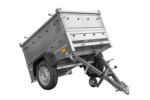 Einachsanhänger 150×106 UNITRAILER GARDEN 150 KIPP mit BIS-Seitenwänden und Aluminiumabdeckung – Bild 3