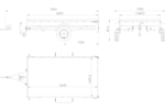 Einachsanhänger 264×150 UNITRAILER GARDEN 265 KIPP mit einem Flachplanenträger und blauer Plane – Bild 2