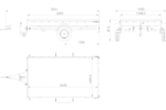 Einachsanhänger 264×150 UNITRAILER GARDEN 265 KIPP mit einem Flachplanenträger und blauer Plane-Neu – Bild 2