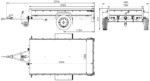 Einachsiger Anhänger auf Blattfedern 230×125 UNITRAILER GARDEN 230/R KIPP mit BIS-Seitenwänden und Aluminiumabdeckung – Bild 2
