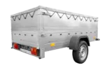Faltbarer Pkw Anhänger Garden Trailer 230 KIPP mit zusätzlichen Bordwänden, Stützrad, Flachplane und Planenträgern]-Neu – Bild 6