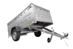 Faltbarer Pkw Anhänger Garden Trailer 230 KIPP mit zusätzlichen Bordwänden, Stützrad, Flachplane und Planenträgern]-Neu
