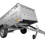 Faltbarer Pkw Anhänger Garden Trailer 230 KIPP mit zusätzlichen Bordwänden, Stützrad, Flachplane und Planenträgern]-Neu