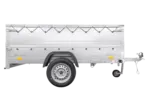 Faltbarer Pkw Anhänger Garden Trailer 230 KIPP mit zusätzlichen Bordwänden, Stützrad, Flachplane und Planenträgern]-Neu – Bild 7