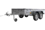 Garden Trailer 264/2 Kipp Mit Stützrad, Graue Flachplane Und Planenträger-Neu