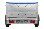 GARDEN TRAILER 264/2 KIPP Zweiachsanhänger mit Stützrad, Planenträgern, zus. Bordwänden und blauer Flachplane – Bild 6