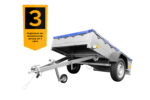 Garden Trailer 201 KIPP mit Flachplane, Stützrad und Planenträgern – Bild 5